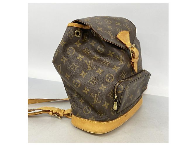 Zaino Louis Vuitton Monogram Montsouris MM Marrone - vista 2
