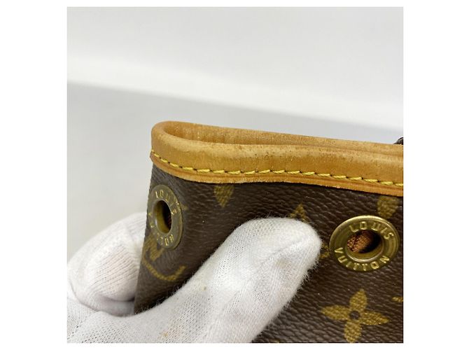 Zaino Louis Vuitton Monogram Montsouris MM Marrone - vista 7