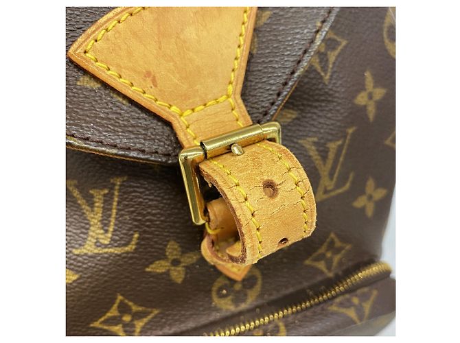 Zaino Louis Vuitton Monogram Montsouris MM Marrone - vista 9