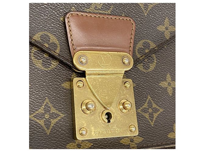 Borsa Louis Vuitton Monogram Monceau 26 Marrone - vista 13