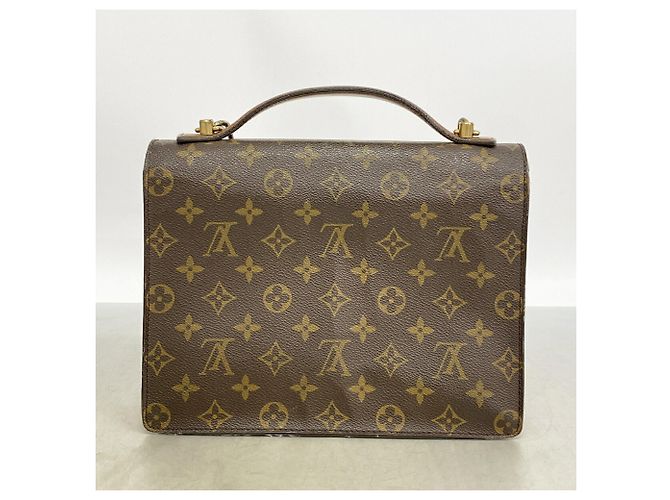 Borsa Louis Vuitton Monogram Monceau 26 Marrone - vista 14