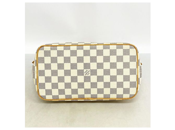 Borsa Louis Vuitton Damier Azur Saleya PM Bianco - vista 3