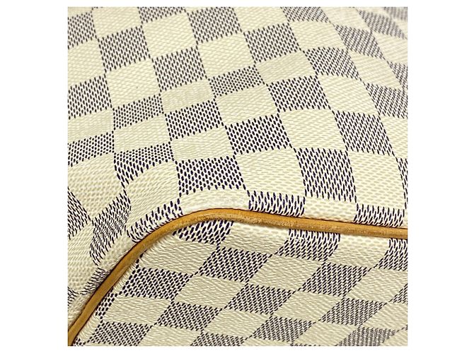 Borsa Louis Vuitton Damier Azur Saleya PM Bianco - vista 6
