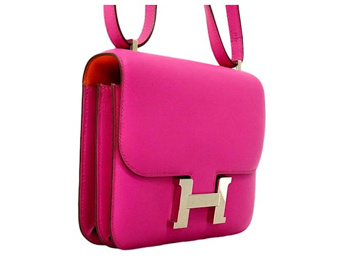 Hermès Borsa a tracolla Hermes Constance Mini Verso Arancione - vista 2