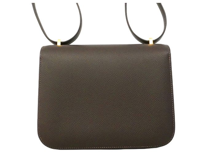 Hermès Bolsa de Ombro Hermes Constance Mini Marrom - vista 6