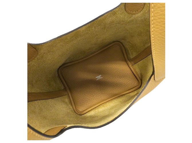 Hermès Bolsa Hermes Picotin Lock PM Marrom - vista 4