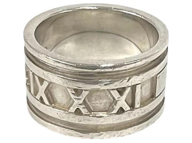 Tiffany & Co Anello Largo Tiffany Vintage Atlas Argento - vista 5