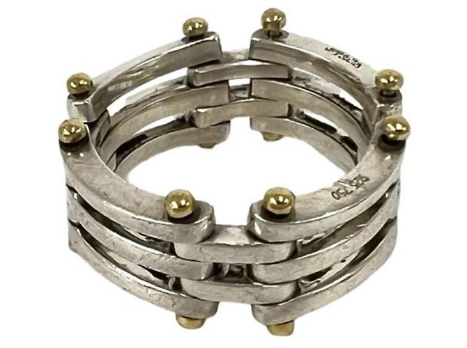 Tiffany & Co Tiffany Vintage Gate Ring Silber Golden - Ansicht 4
