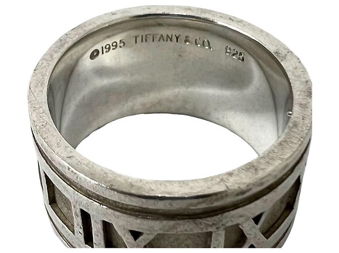 Tiffany & Co Anello Largo Tiffany Vintage Atlas Argento - vista 3