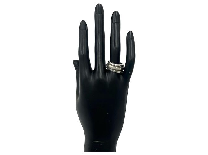 Tiffany & Co Anello Tiffany Vintage Grooved Double Line in Argento 925 - vista 2