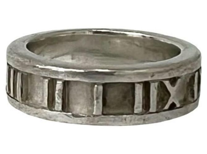 Tiffany & Co Tiffany Vintage Atlas Wide Band Ring Silber - Ansicht 4