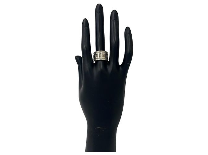 Tiffany & Co Tiffany Vintage Atlas Wide Band Ring Silber - Ansicht 2