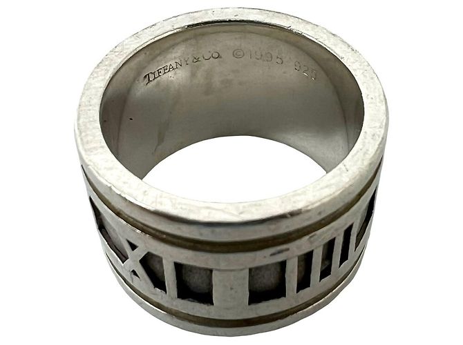 Tiffany & Co Tiffany Vintage Atlas Wide Band Ring Silber - Ansicht 3