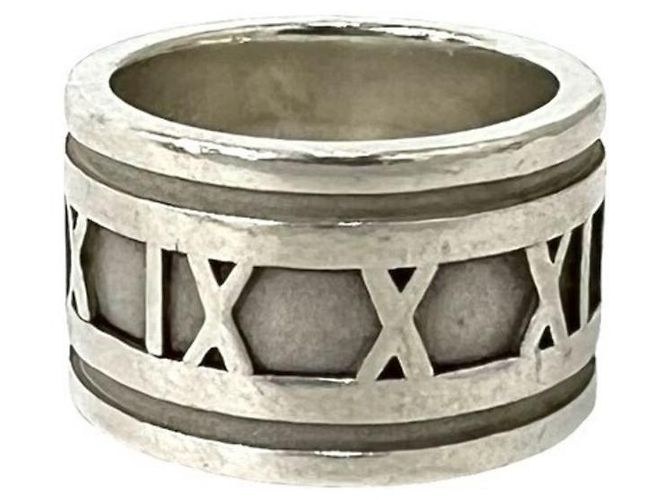 Tiffany & Co Tiffany Vintage Atlas Wide Band Ring Silber - Ansicht 5