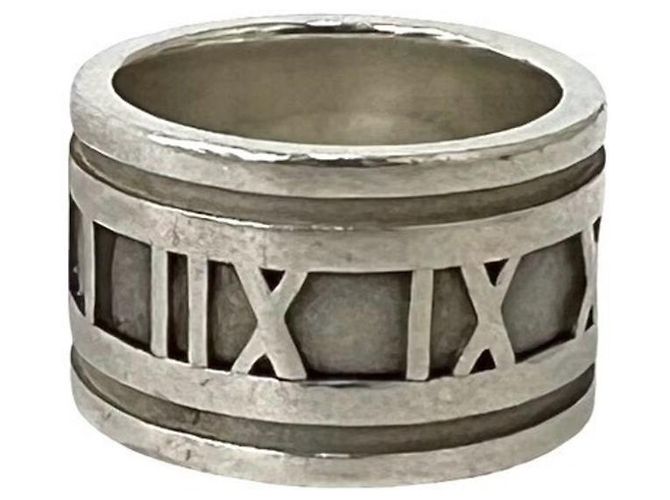 Tiffany & Co Tiffany Vintage Atlas Wide Band Ring Silber - Ansicht 6