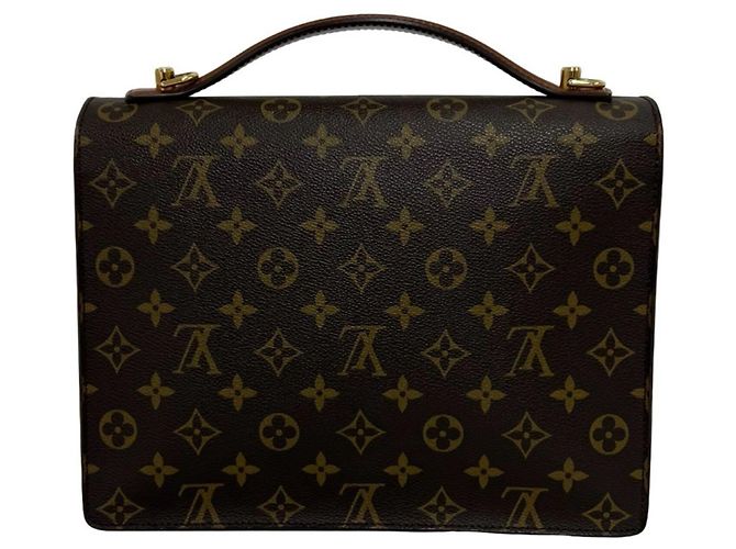 Louis Vuitton Vintage Monceau Monogram Handtasche Braun - Ansicht 3
