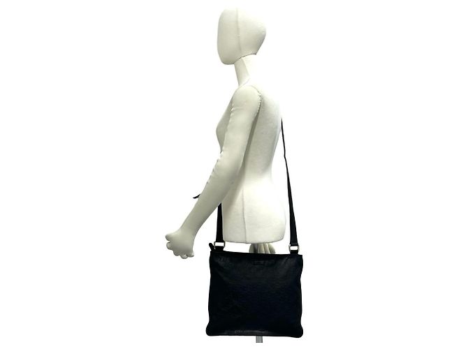 Borsa a tracolla Gucci in pelle nera Nero - vista 2