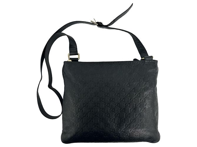 Borsa a tracolla Gucci in pelle nera Nero - vista 3