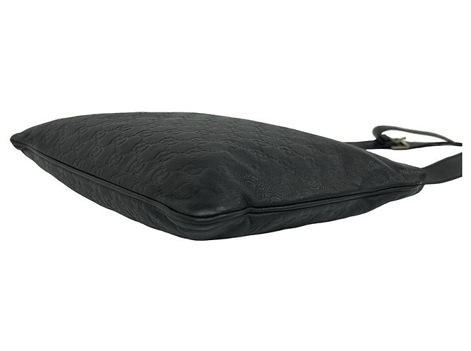 Borsa a tracolla Gucci in pelle nera Nero - vista 8