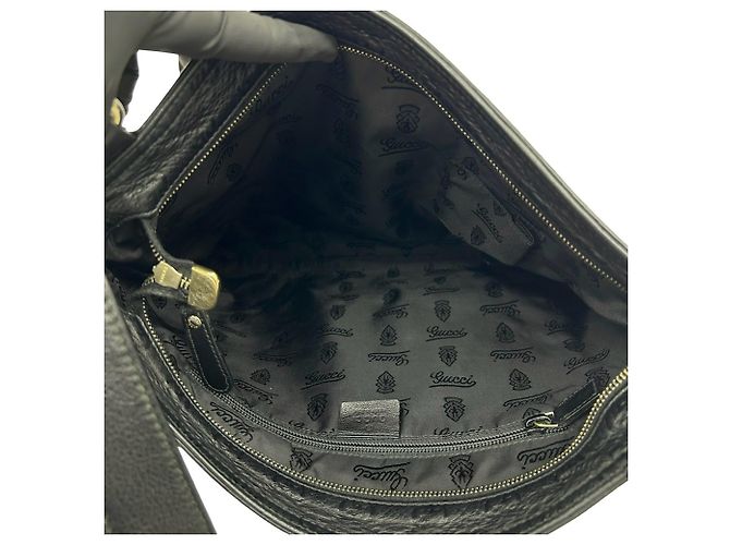 Borsa a tracolla Gucci in pelle nera Nero - vista 9