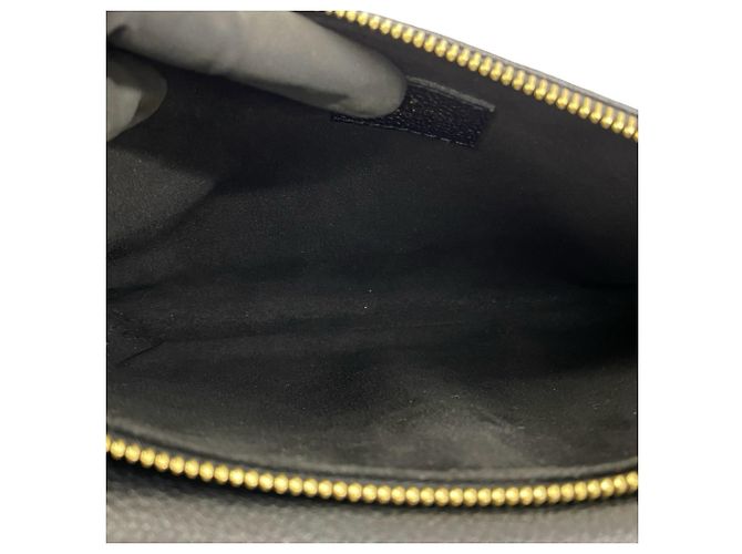 Borsa a tracolla Louis Vuitton Twice Monogram Empreinte Leather Nero - vista 9
