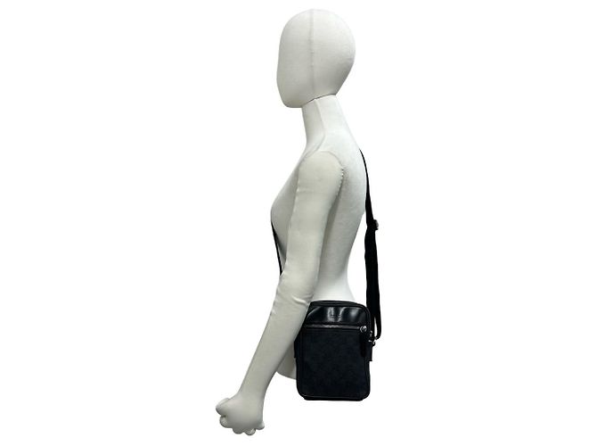 Borsa a tracolla mini Gucci GG Pattern Nero - vista 2