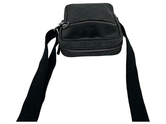 Borsa a tracolla mini Gucci GG Pattern Nero - vista 4