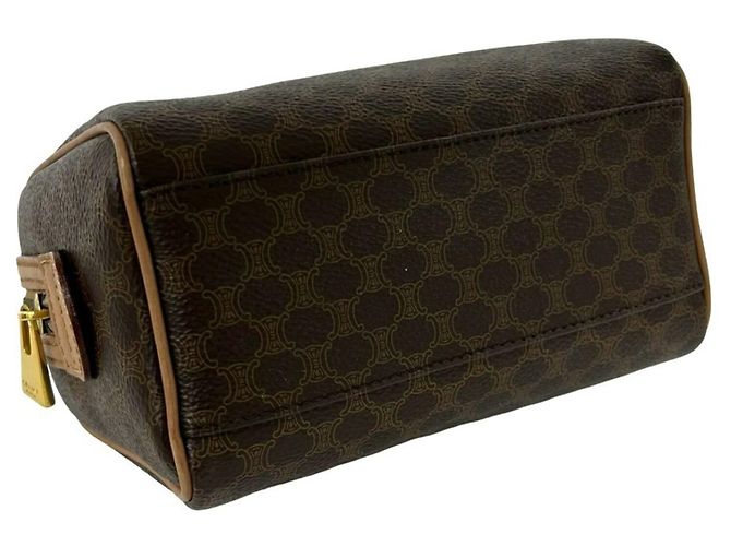 Céline Celine Vintage Macadam Blazon Pattern Triomphe Schultertasche Braun - Ansicht 7