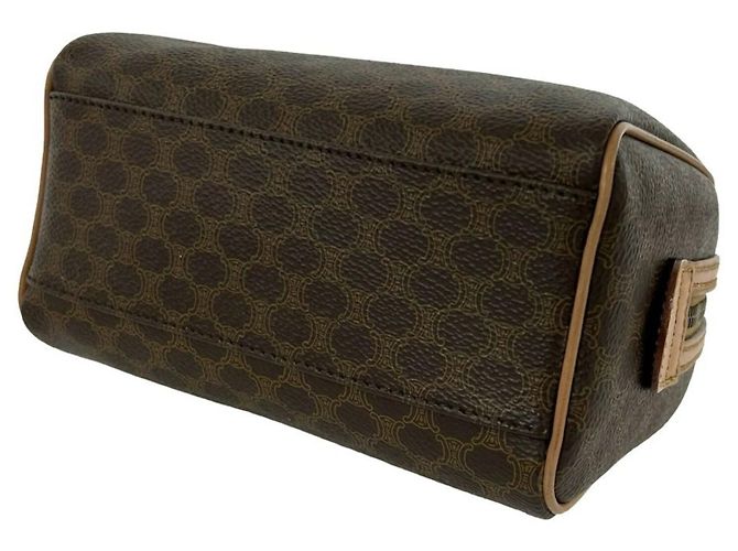Céline Celine Vintage Macadam Blazon Pattern Triomphe Schultertasche Braun - Ansicht 8