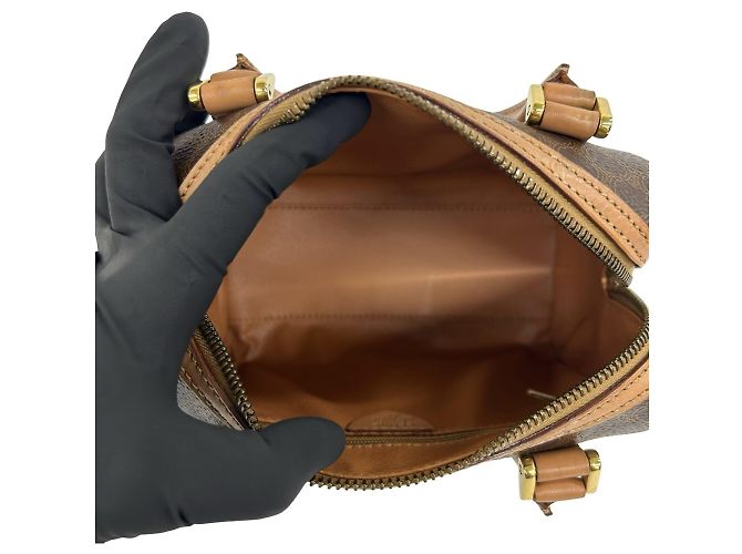 Céline Celine Vintage Macadam Blazon Pattern Triomphe Schultertasche Braun - Ansicht 9