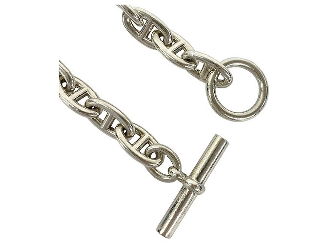 Hermès Bracciale Hermes Chaine d'Ancre GM Argento - vista 4