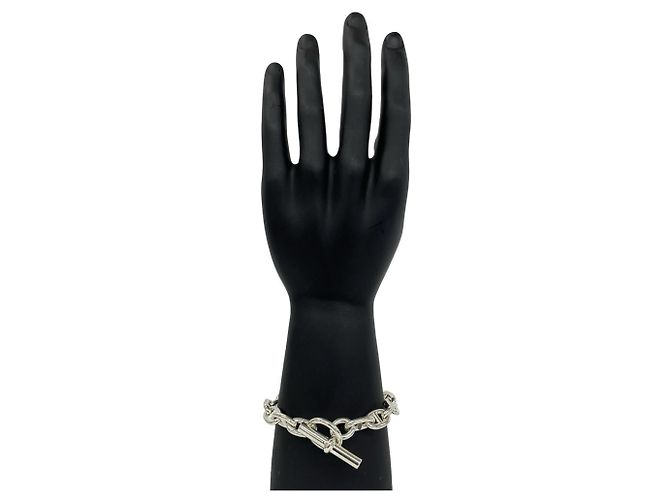Hermès Pulsera Hermes Chaine d'Ancre MM Charm Plata - vista 2