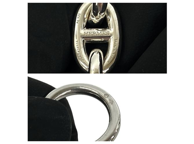 Hermès Pulsera Hermes Chaine d'Ancre MM Charm Plata - vista 3