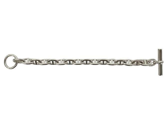 Hermès Pulsera Hermes Chaine d'Ancre MM Charm Plata - vista 5