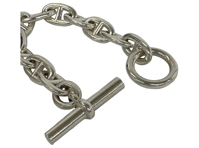 Hermès Bracciale con Charms Hermes Chaine d'Ancre TGM 11-Link Argento - vista 4
