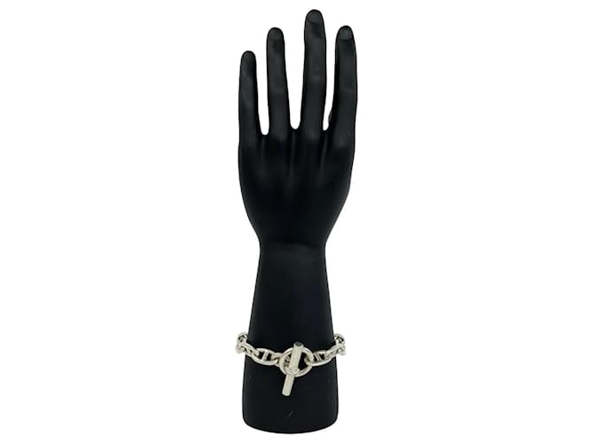 Hermès Bracciale Hermes Chaine d'Ancre GM Charm Argento - vista 2