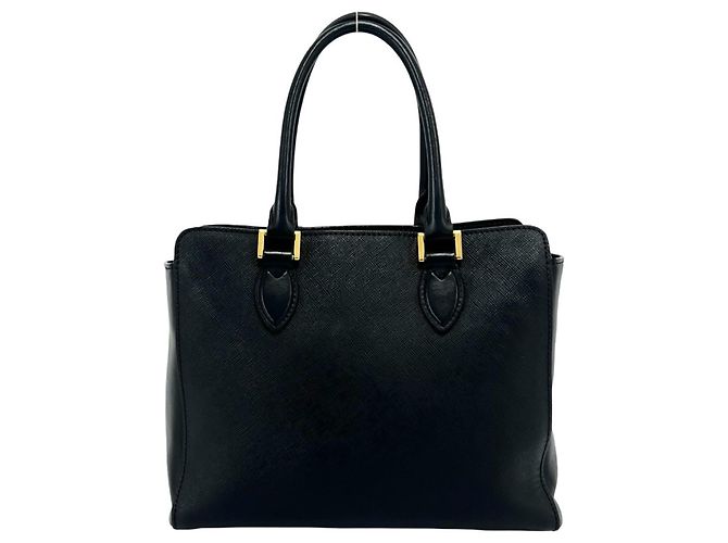 Mini borsa tote Prada in pelle Saffiano Nero - vista 3