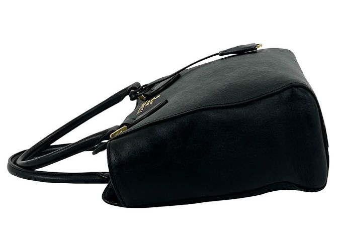 Mini borsa tote Prada in pelle Saffiano Nero - vista 5