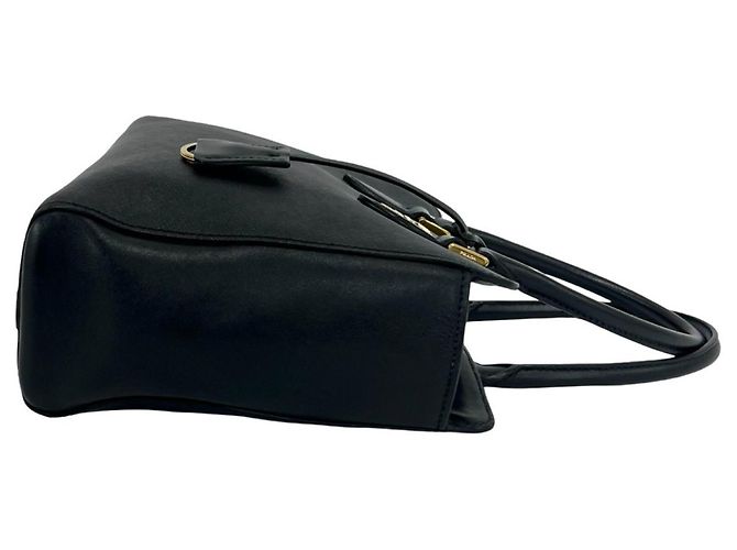 Mini borsa tote Prada in pelle Saffiano Nero - vista 6