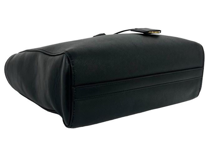 Mini borsa tote Prada in pelle Saffiano Nero - vista 7