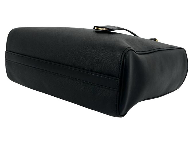Mini borsa tote Prada in pelle Saffiano Nero - vista 8