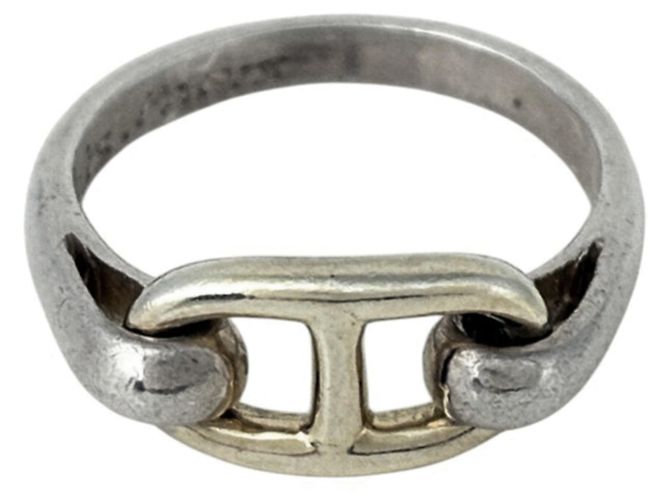 Hermès Hermes Chaine d'Ancre Silver Band Ring Silber - Ansicht 2
