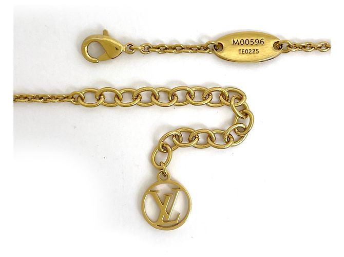Collana Louis Vuitton LV Iconic GP Rhinestone Gold D'oro - vista 3