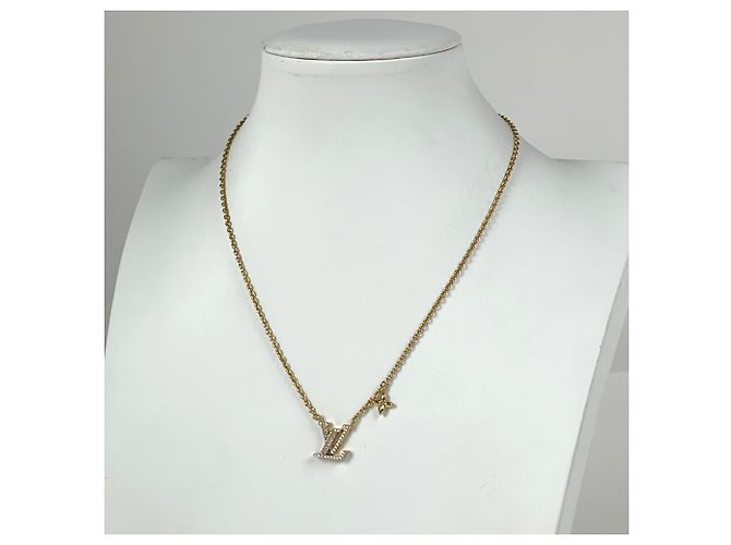 Collana Louis Vuitton LV Iconic GP Rhinestone Gold D'oro - vista 4