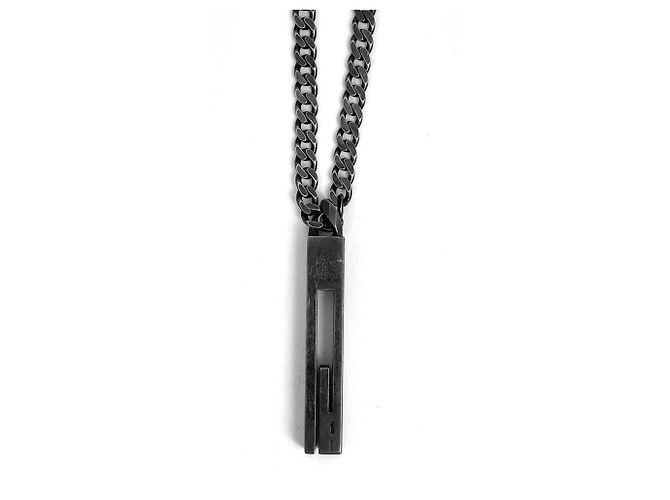 Collana Gucci Nera Argento 925 Nero - vista 2