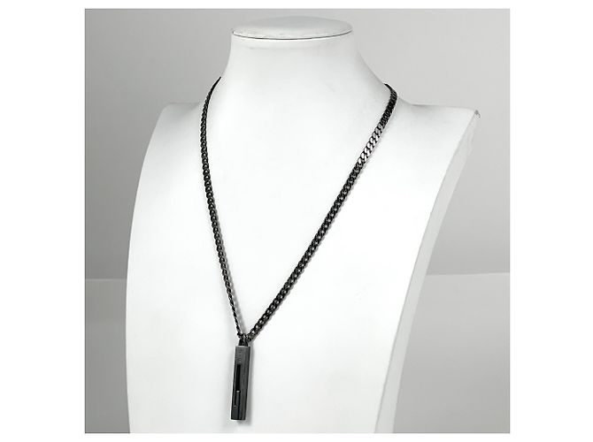 Collana Gucci Nera Argento 925 Nero - vista 5