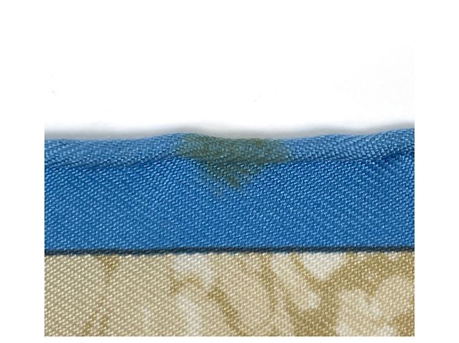 Hermès Foulard Hermes Petit Carré CARPE DIEM Blu Multicolore - vista 4