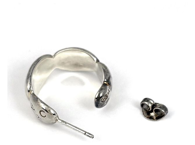 Orecchini a lobo Chanel Silver 925 Argento - vista 3