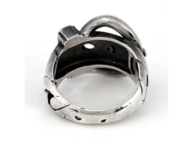 Ring Hermès Anello Band Hermes Boucles Sellier Argento - vista 4
