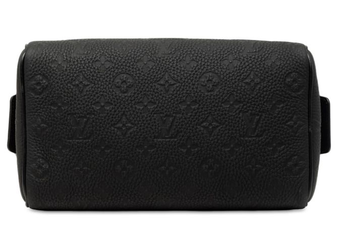Louis Vuitton Black Monogram Shadow Locker Dopp Kit Clutch Nero - vista 3